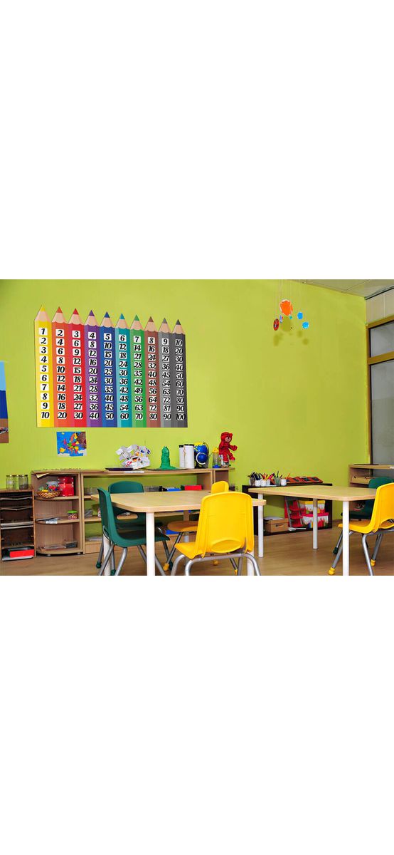 Sticker Micii Matematicieni, Folina, pentru copii, multicolor, planșă mare de 80x100 cm, racletă de aplicare inclusă