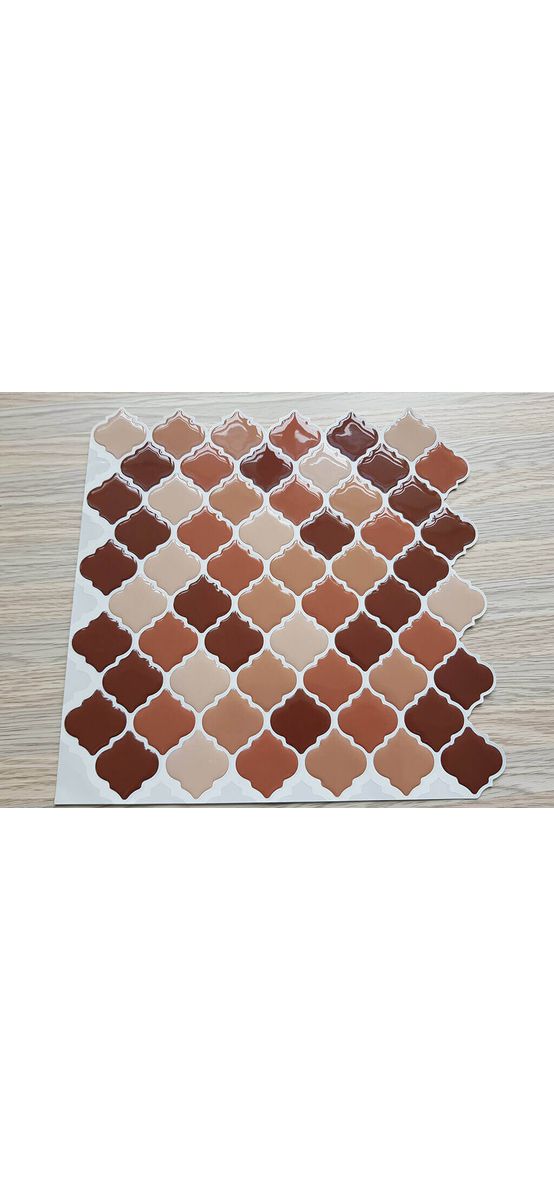 Faianţă autoadezivă 3D Smart Tiles, Damasc Choco, Folina, mozaic maro - set faianță 10 bucăţi