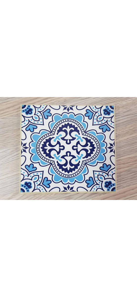 Sticker faianţă Naboo, Folina, decorațiune albastră, sticker set 30 bucăţi