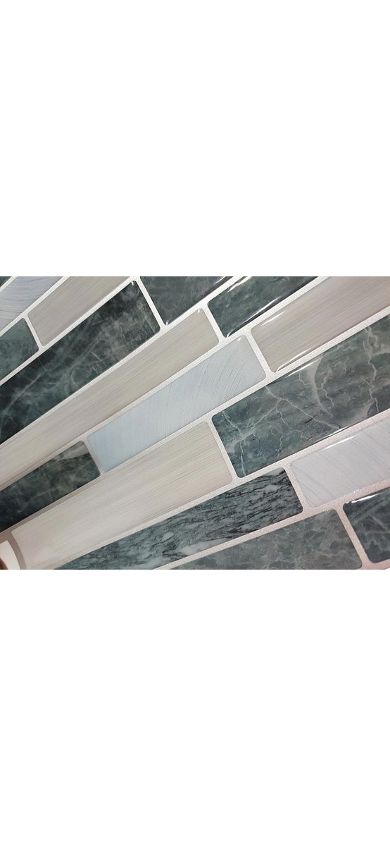 Faianţă autoadezivă 3D Smart Tiles, Folina, model gri Grayson - set 10 bucăţi