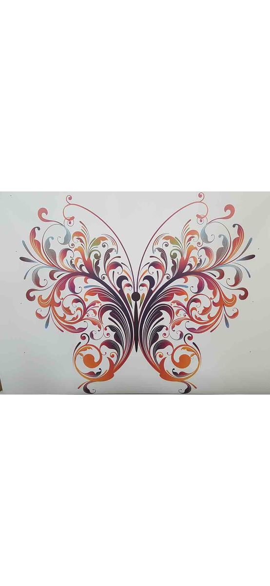 Sticker Fluture stilizat, Folina, multicolor