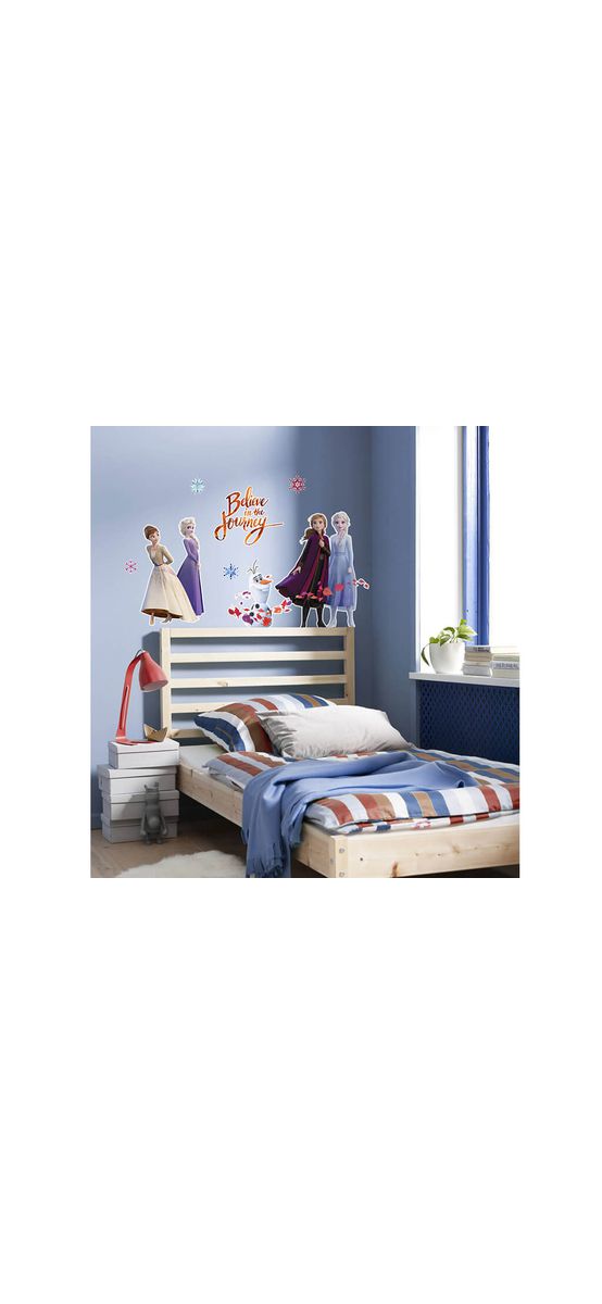 Sticker cameră fete, cu personaje Frozen 2, Komar, Believe in the journey, multicolor