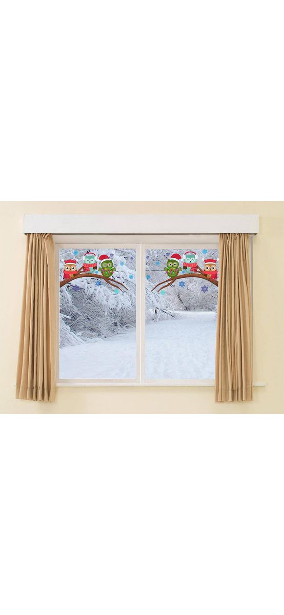 Set 2 stickere geam bufniţe