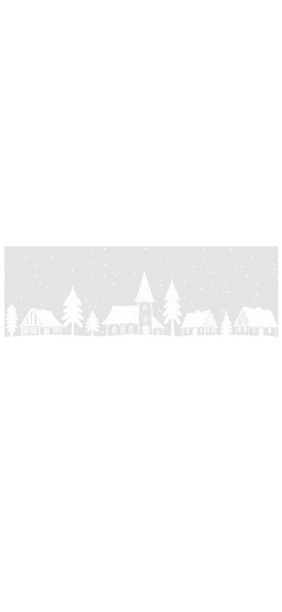 Sticker geam electrostatic, model case Winter border - 20x150 cm