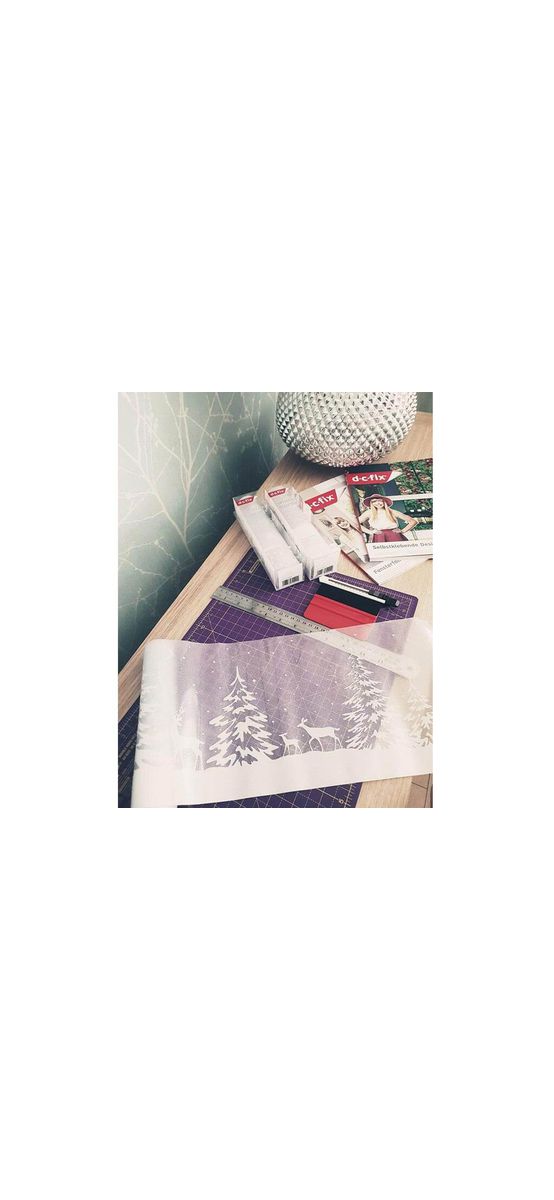 Sticker geam electrostatic, model brazi Winter border - 20x150 cm