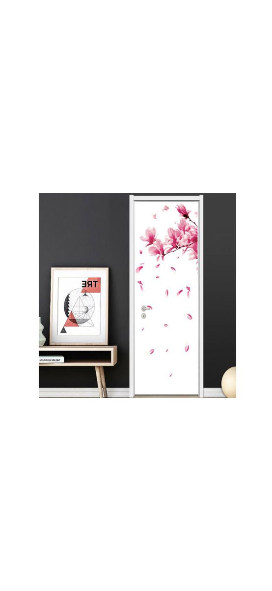 Sticker floral, Folina, magnolie roz