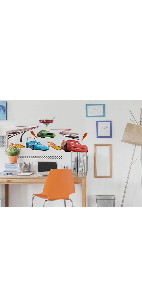 Stickere cameră băiat, decoraţiune cu maşini Cars, Komar, multicolor