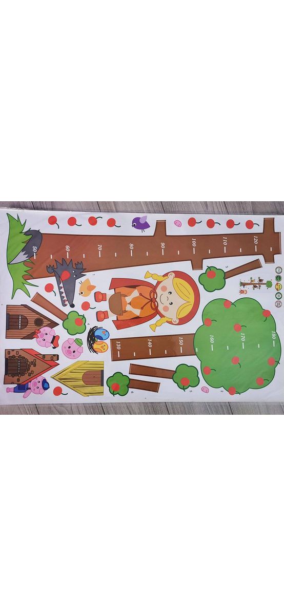 Sticker metru copii, Folina, model Scufiţa roşie