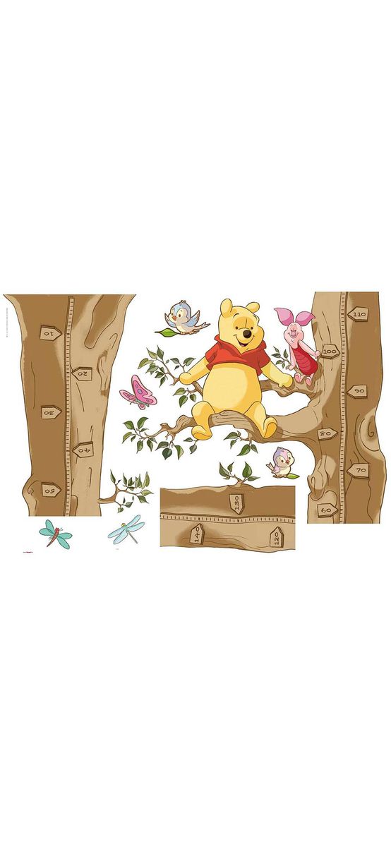 Sticker metru Ursuleţul Winnie the Pooh, Komar, decoraţiune pentru camera copiilor, multicolor