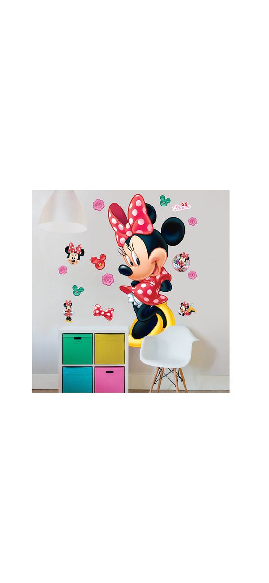 Mega Sticker Disney Minnie Mouse, Walltastic, 120 cm înălţime