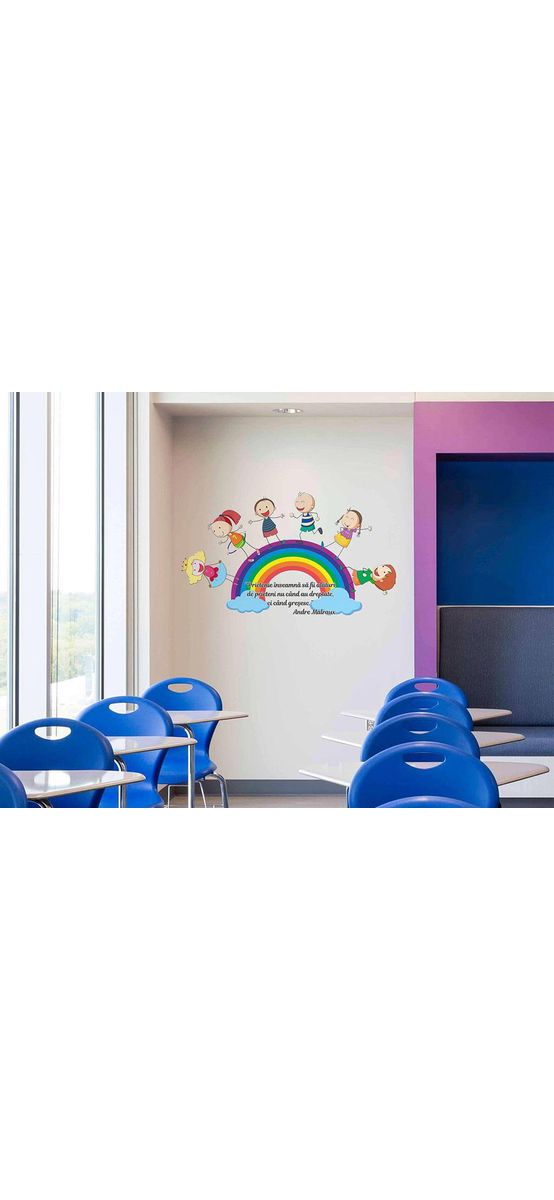 Sticker educativ Prietenie, Folina, pentru copii, multicolor, racletă de aplicare inclusă