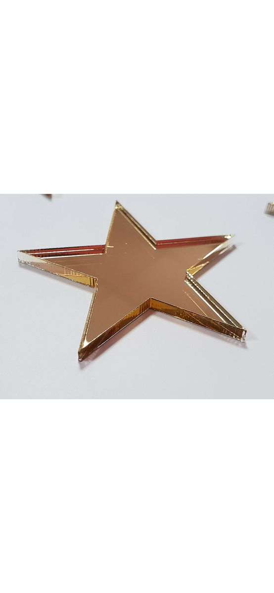 Set 50 stickere steluţe, decoraţiune perete din oglindă acrilică aurie