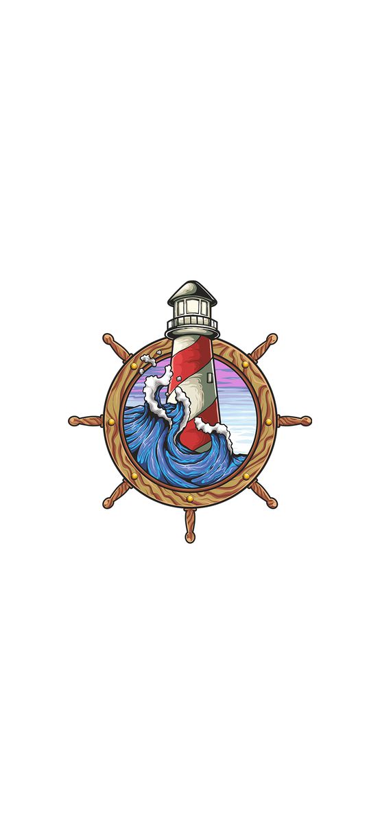 Sticker perete baie, Folina, Far