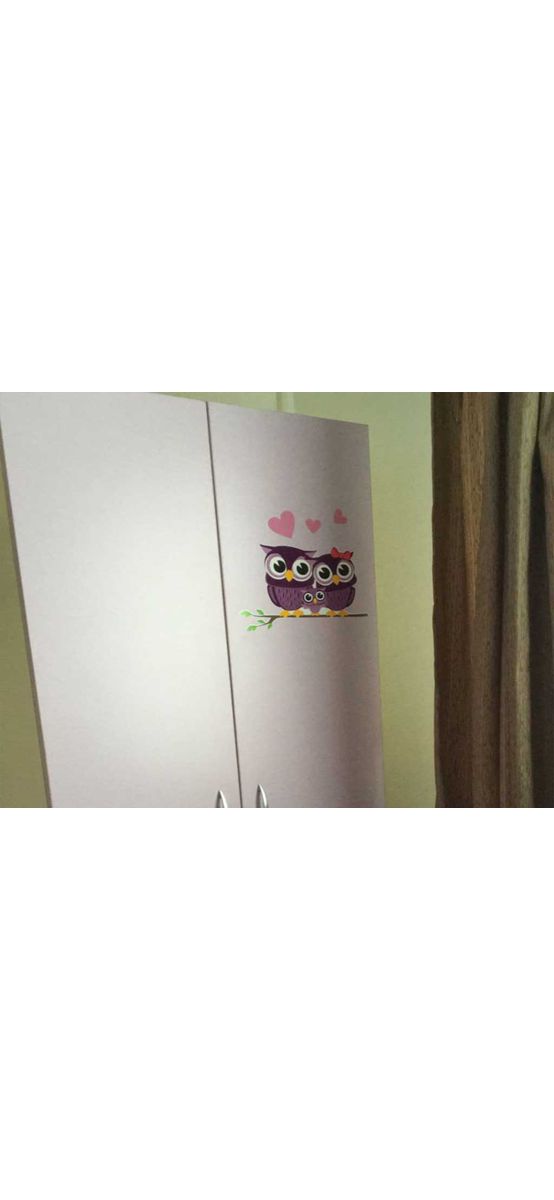 Sticker Bufniţe, Folina, autoadeziv, multicolor, 40 x 38 cm