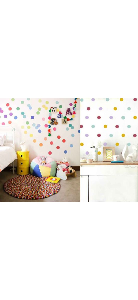 Set 100 buline autoadezive multicolore, Folina, diametru de 6 cm