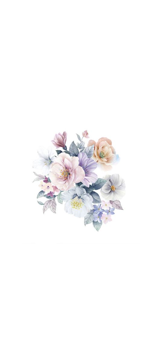 Stickere flori, Folina, decor în nuanţe pastel, 50 cm