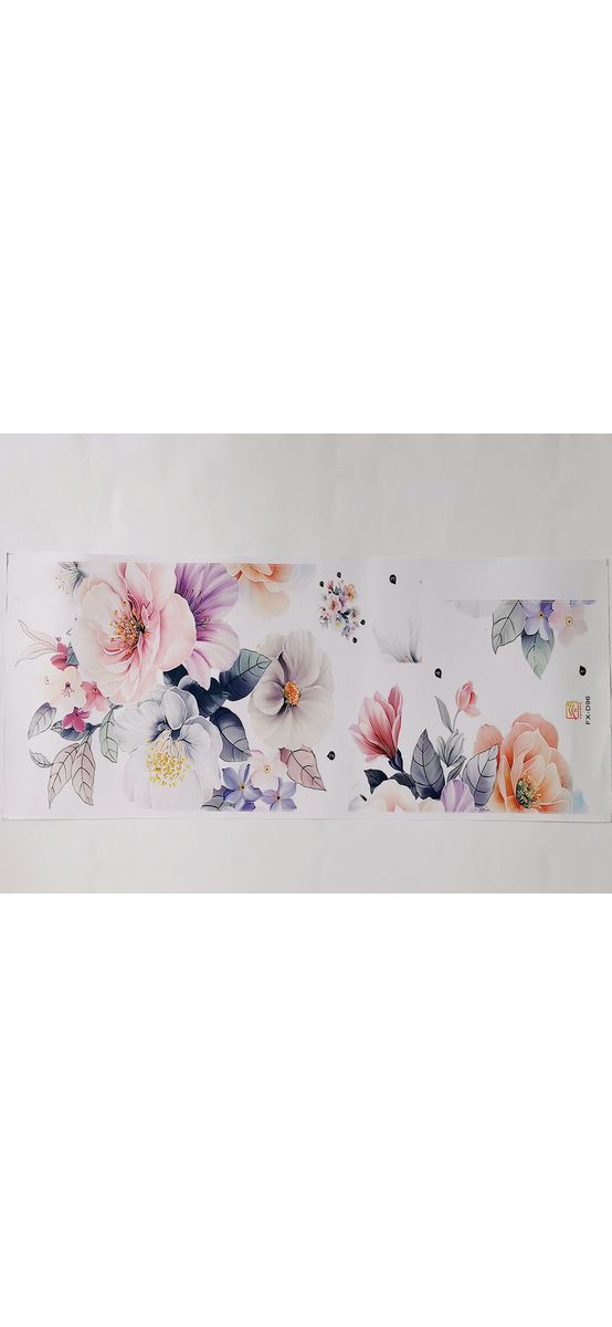 Stickere flori, Folina, decor în nuanţe pastel, 50 cm