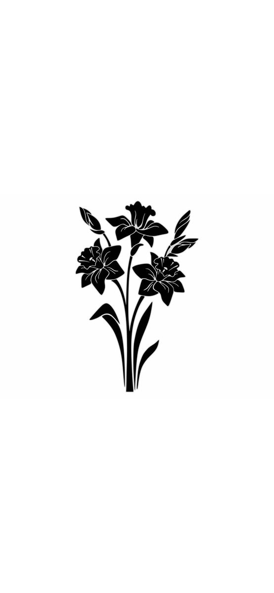 Sticker perete model floral Alfa