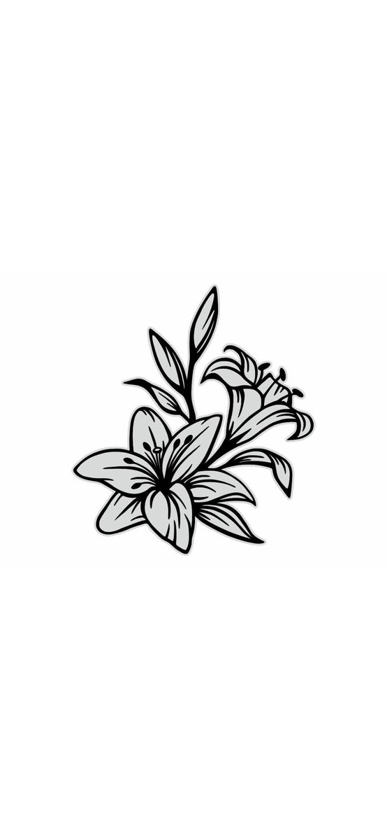 Sticker perete model floral Andromeda