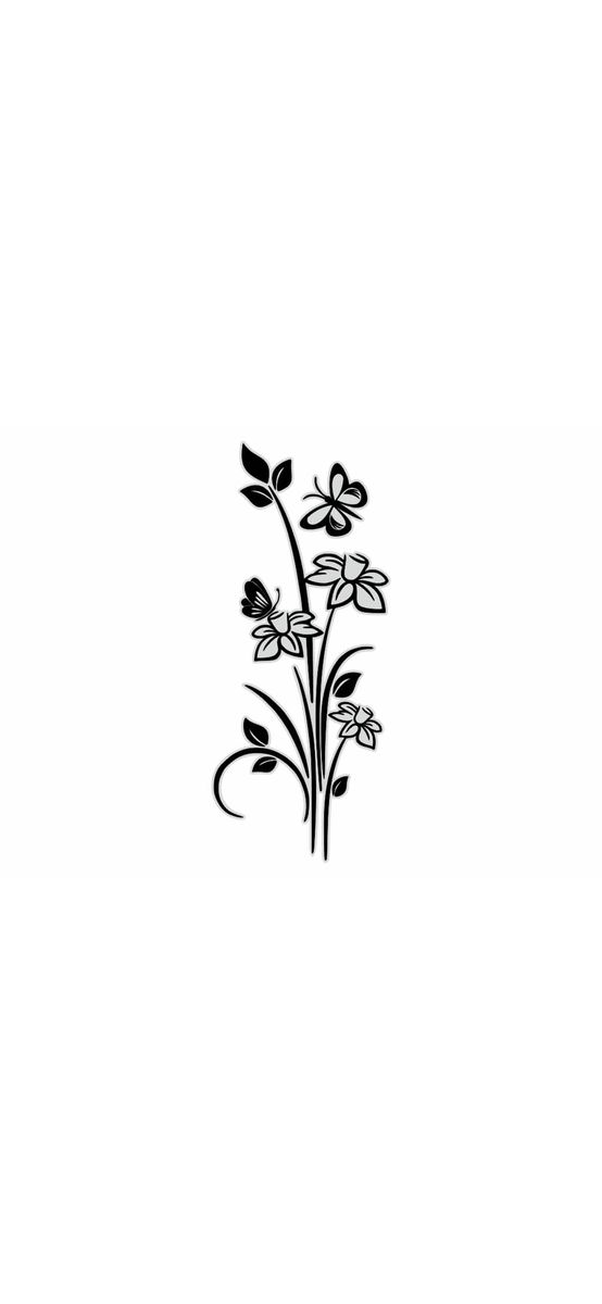 Sticker perete model floral Canona