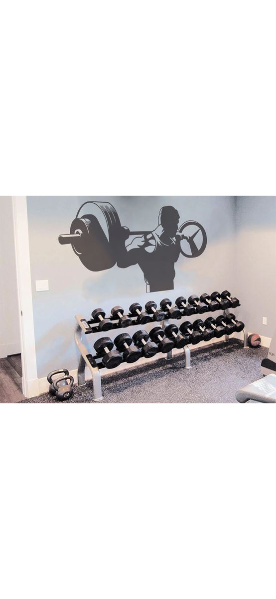 Sticker motivational fitness, model Arnold, negru, 170 x 90 cm, racletă de aplicare inclusă