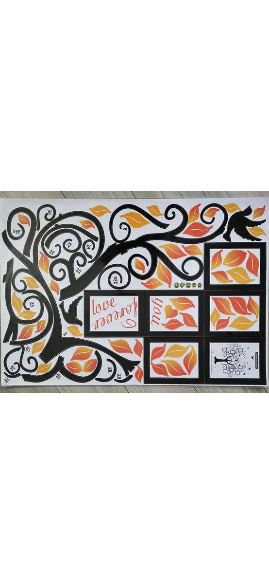 Sticker perete Copac, Folina, decor galerie foto, 200x160 cm