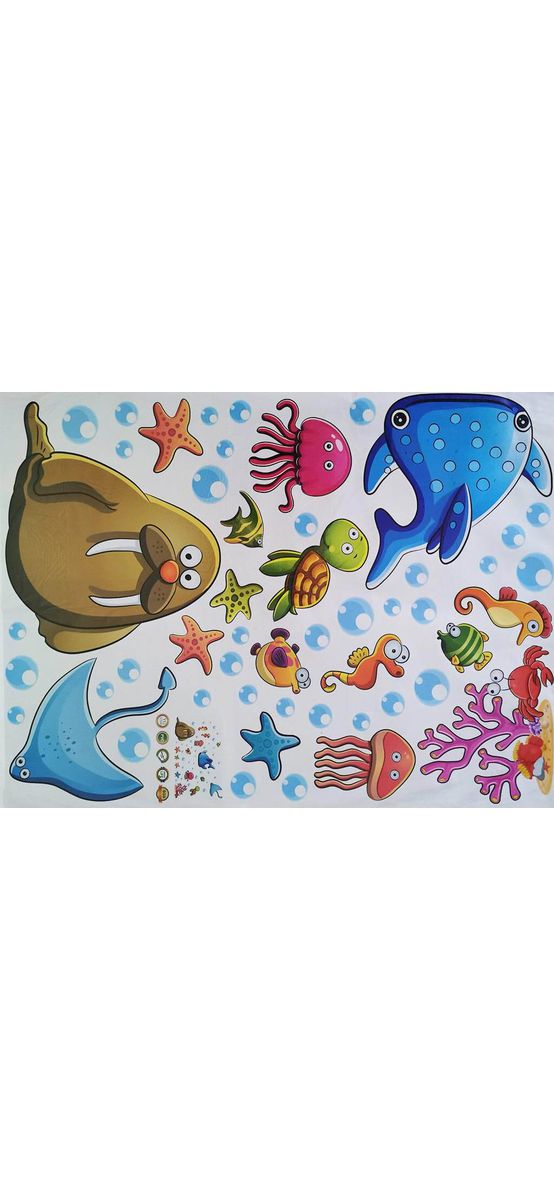 Stickere copii Animale, Folina, Prietenii din ocean, multicolor