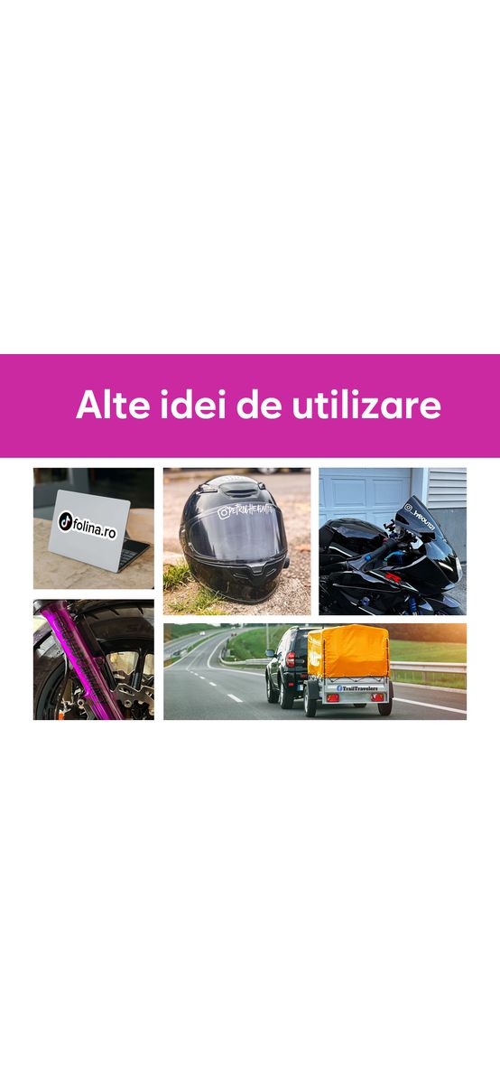 Sticker social media personalizat, color sau monocrom, ideal pentru publicitate, large size - 30x11 cm