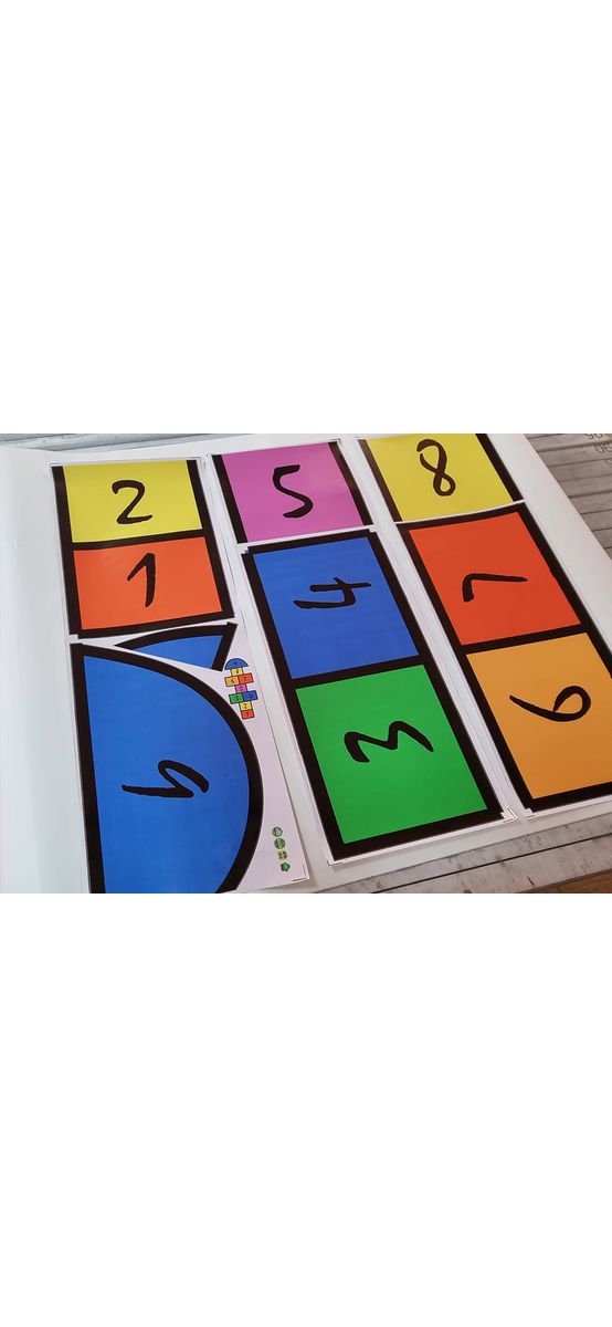 Sticker cameră copii Şotron cu chenare colorate, 130 cm