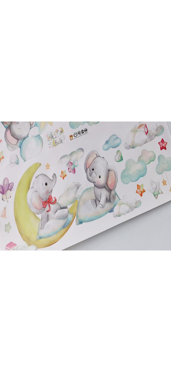 Stickere cameră bebe, Folina, animăluţe pe nori