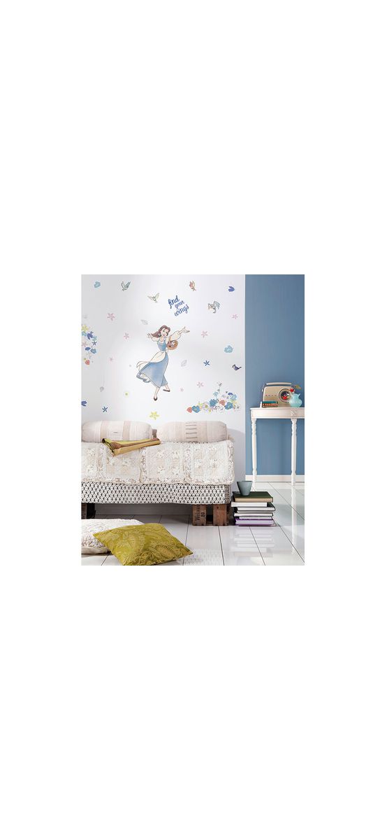 Stickere prinţesa Disney Belle, Komar, planşă de 50x70 cm