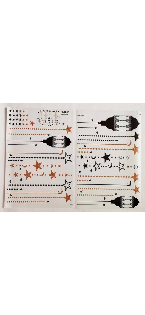 Stickere Felinare negre, Folina, decor oriental