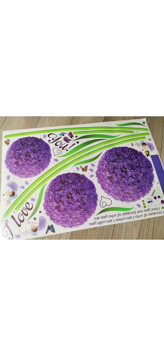 Stickere flori, Folina, bulgăraşi mov