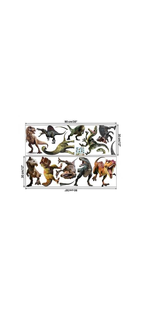 Set 11 stickere dinozauri, Folina KSY45, decoraţiune pentru cameră băiat