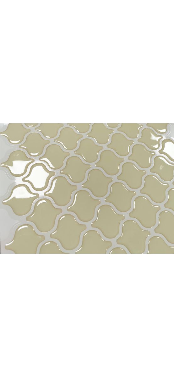 Faianţă autoadezivă 3D Smart Tiles Dolce, Folina, bej lucios, set 10 bucăţi