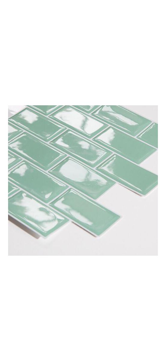 Faianţă autoadezivă 3D Smart Tiles Aqua, Folina, turcoaz - set 10 bucăţi