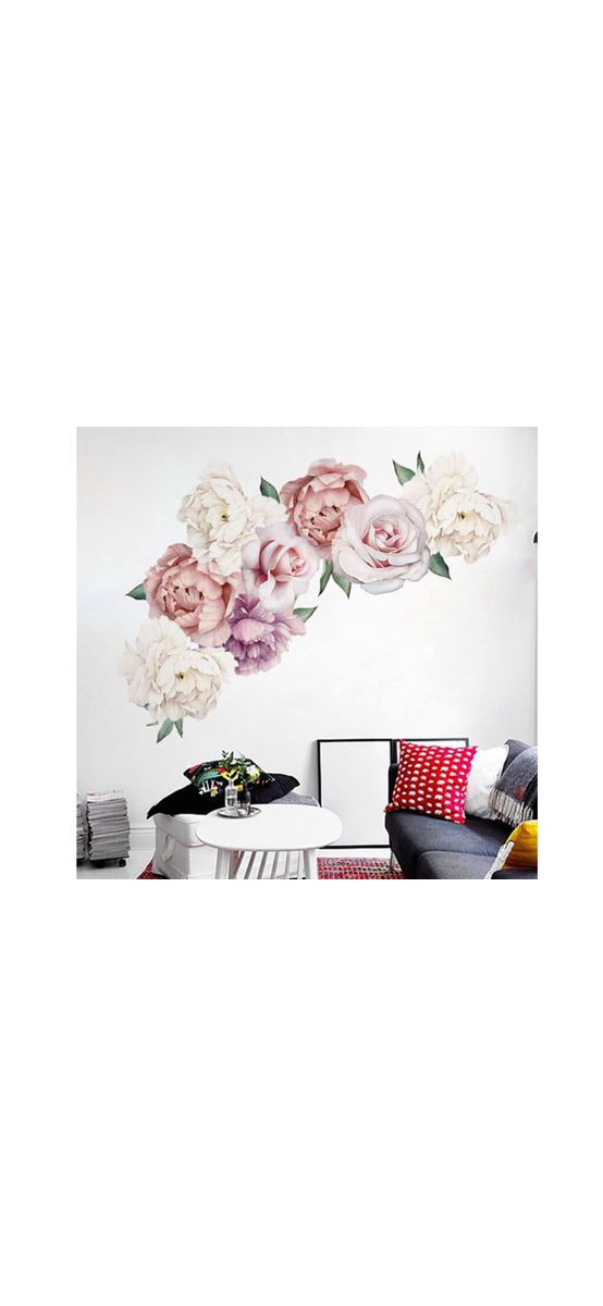 Stickere flori, Folina, decor bujori şi trandafiri 