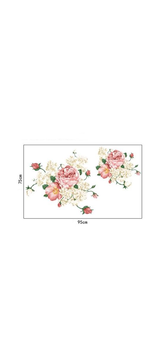 Stickere flori, Folina, decor floral bej, 75x95 cm