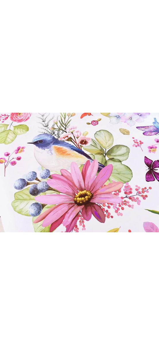 Sticker perete Jardin, Folina, decor flori watercolor