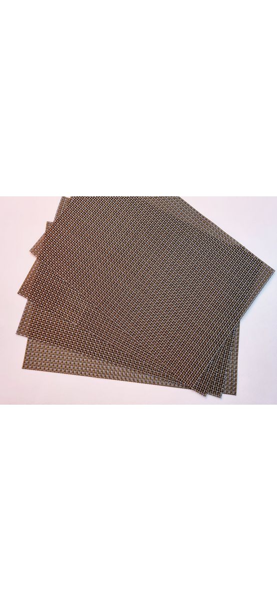 Set 4 bucăţi Suport farfurie masă Tabita, din PVC, gri, 45 x 31 cm