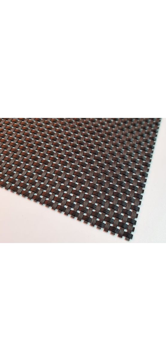 Set 4 bucăţi Suport farfurie masă Nora negru, din PVC, 45 x 31 cm