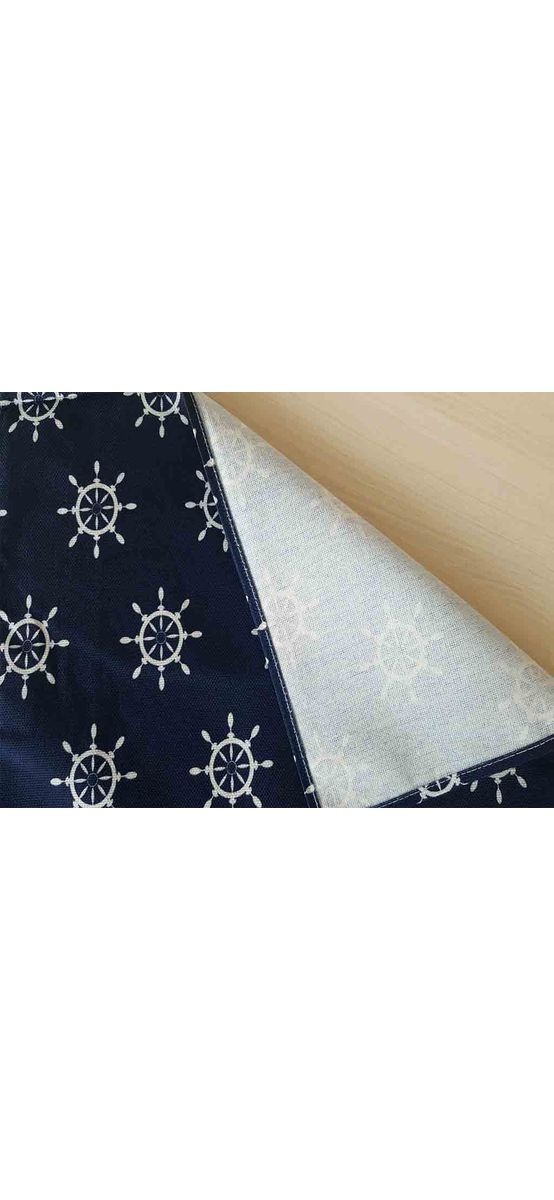 Set 6 Suport farfurie textil, Folina, albastru inchis, 42 x 30 cm