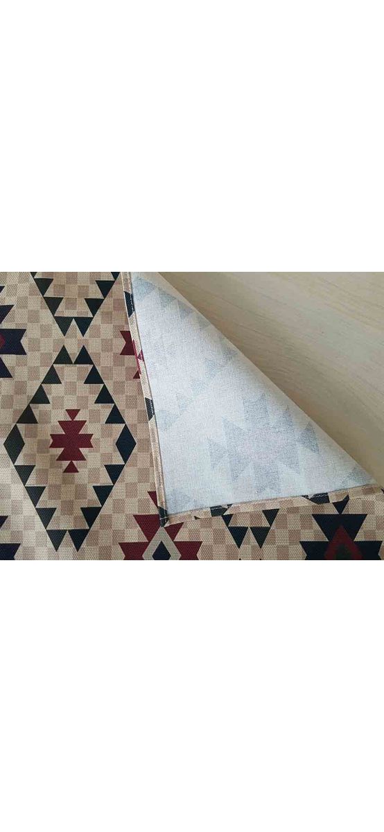 Suport farfurie textil, Folina, imprimeu cu motive tradiționale, multicolor, 42 x 30 cm