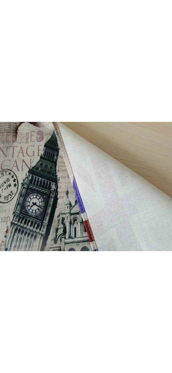 Suport farfurie textil, Folina, imprimeu cu orașul Londra, multicolor, 42 x 30 cm