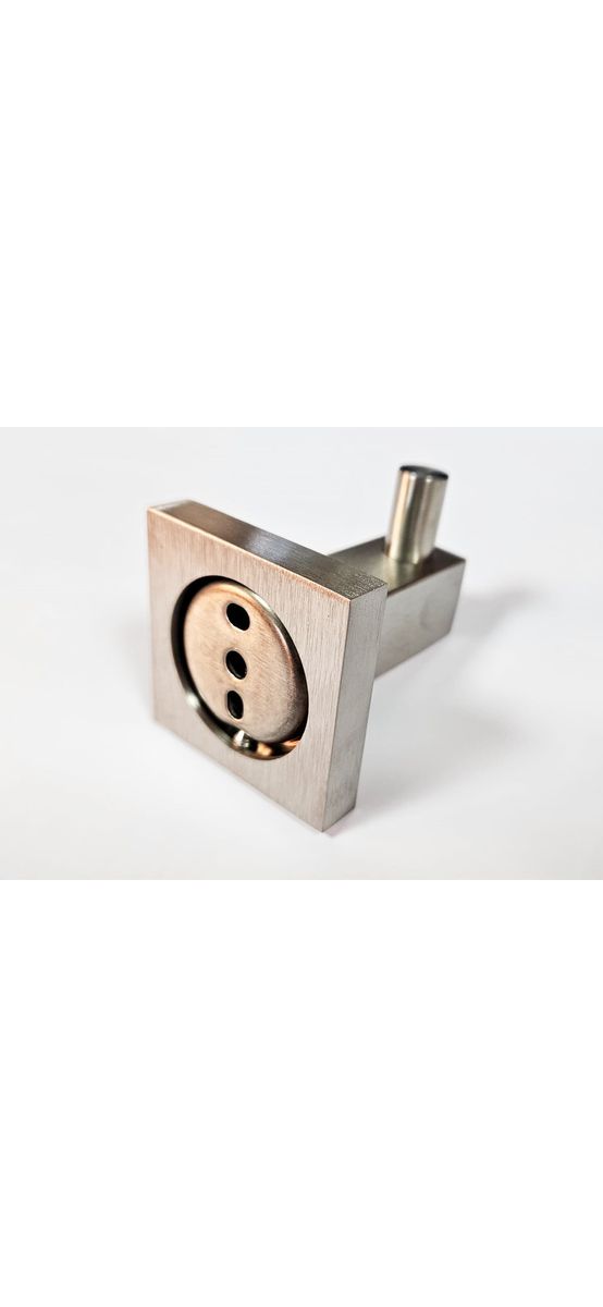 Cuier pătrat, din inox, suport de perete pentru prosoape şi halat, model SUS304-9807