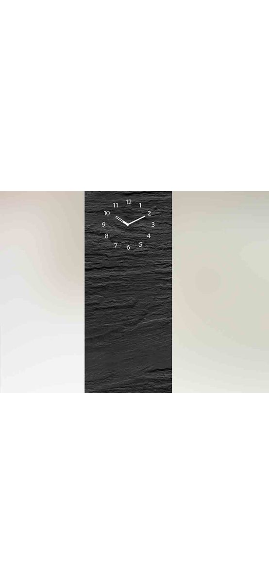 Tablă magnetică neagră cu ceas Black Slate