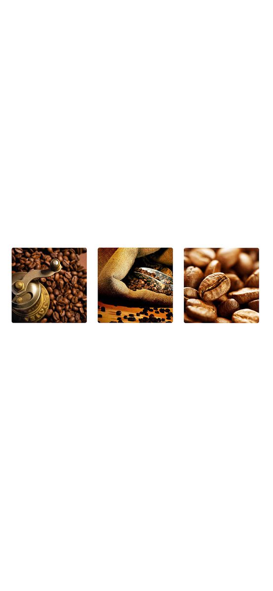 Tablou Cafea, AGDesign, decorațiune din acril printat, tablou set 3 bucăți