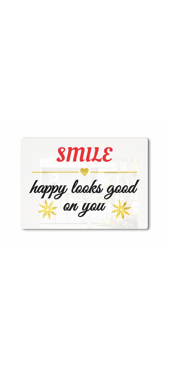 Tablou cu mesaj Smile