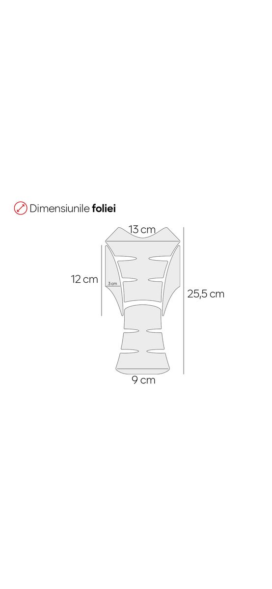 Tank pad, sticker de protecție rezervor moto, transparent lucios, model universal, racletă aplicare inclusă