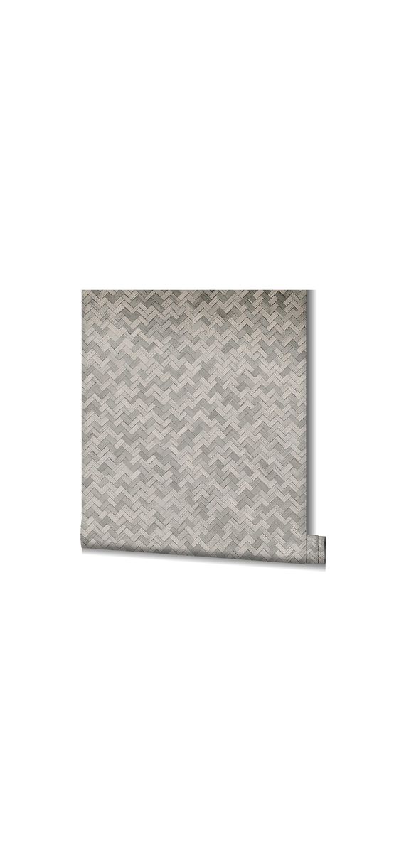 Tapet taupe cu model geometric, Marburg Botanica 33311